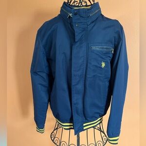 U.S. POLO ASSN. Navy Blue Hooded Jacket Size S